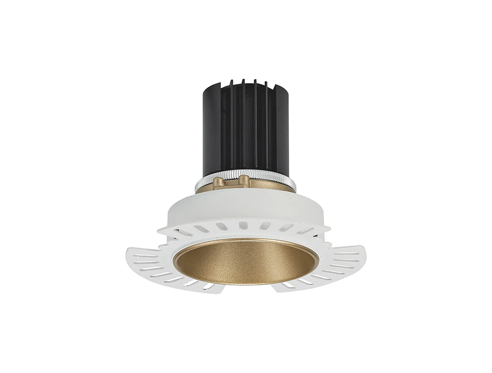 Basy 12 Tridonic Powered 12W 2700K 1200lm 36° CRI>90 LED Engine Gold Fixed Recessed Spotlight, IP20 DM201843  Dlux Basy 12